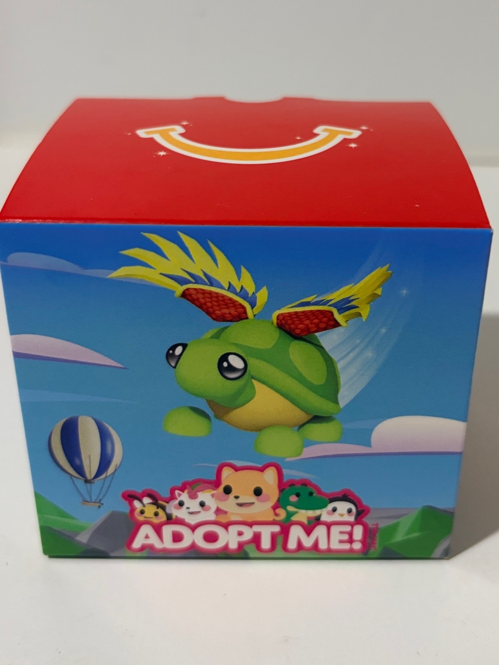 McDonald's Happy Meal Adopt Me! Box flying green turtle
